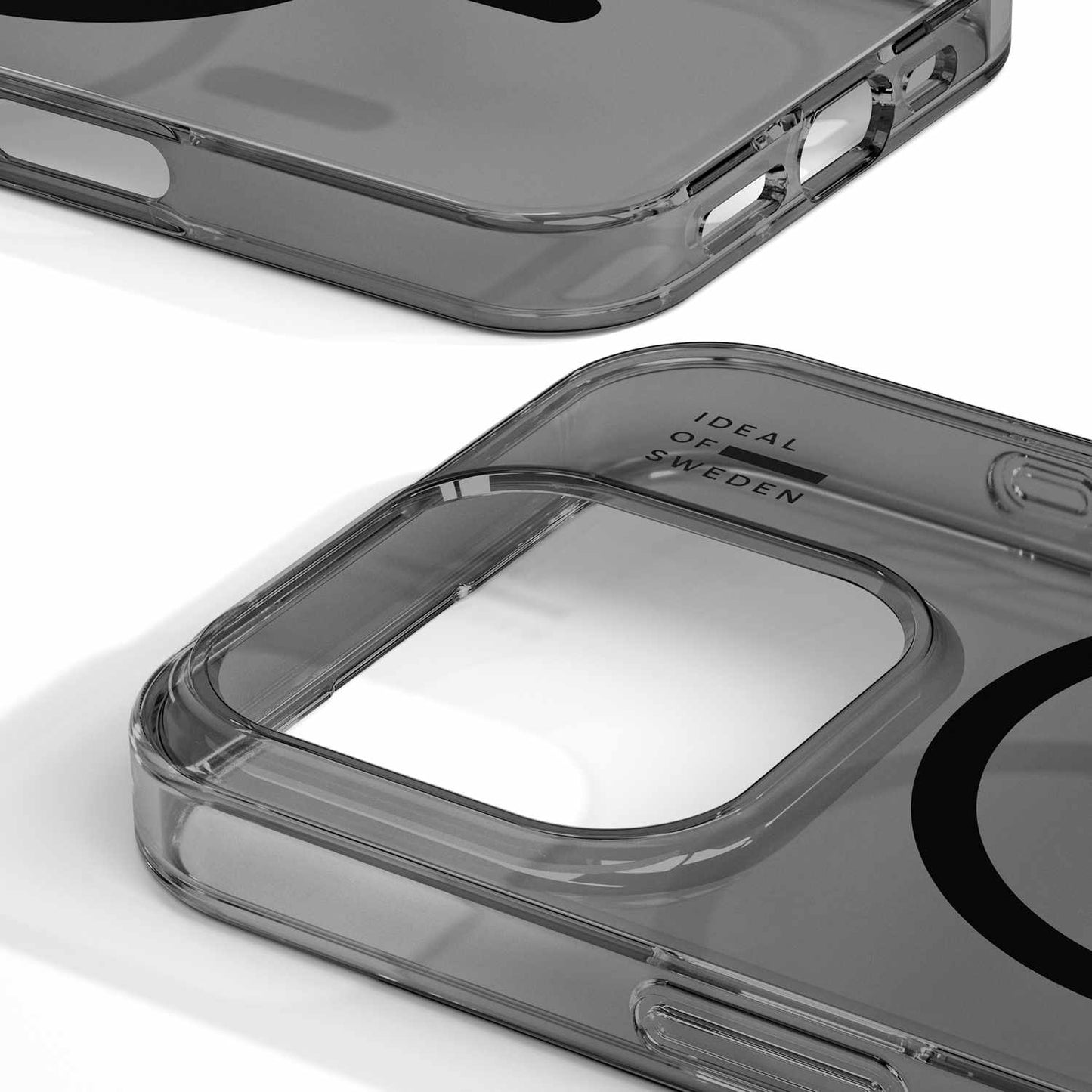 Coque transparente MagSafe teintée noire pour iPhone 16 Pro de Ideal of Sweden