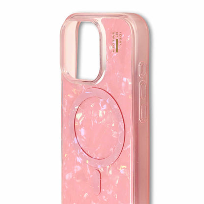 Coque nacrée MagSafe rose pour iPhone 16 Pro Max de Ideal of Sweden