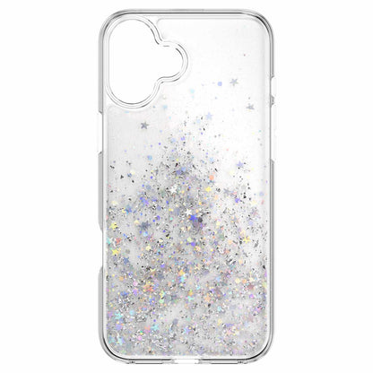 SwitchEasy Starfield 3D Glitter Case Transparent for iPhone 16 Plus