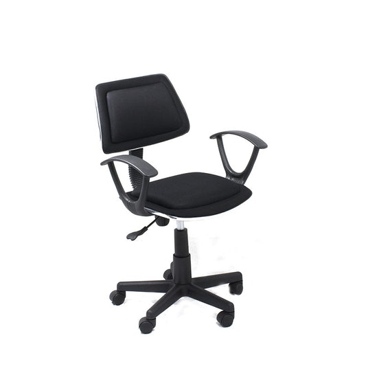 Xtech Office Chair Cloth Modern & Ergonomic Style with Wheels & Height Adjustment with Armrests Black