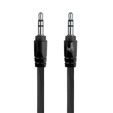 Xtech Auxilary Audio Cable Male 3.5mm to Male 3.5mm 3ft - Black - GekkoTech