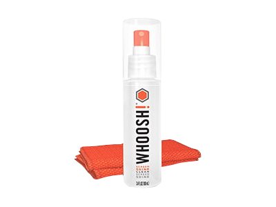 WHOOSH! SCREEN SHINE 100ML GOXL SPRAY WITH ANTIMICROBIAL CLOTH