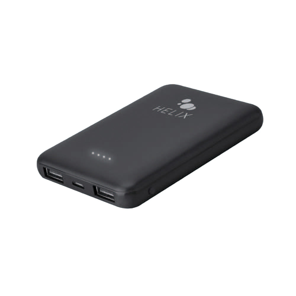 Power Bank 5000 mAh with Dual USB-A Ports Black