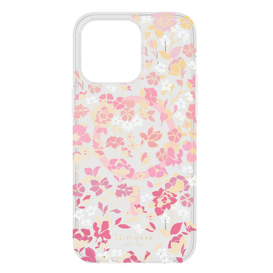 Coque de protection MagSafe de Kate Spade pour iPhone 15 Pro Max à motif de parterre de fleurs