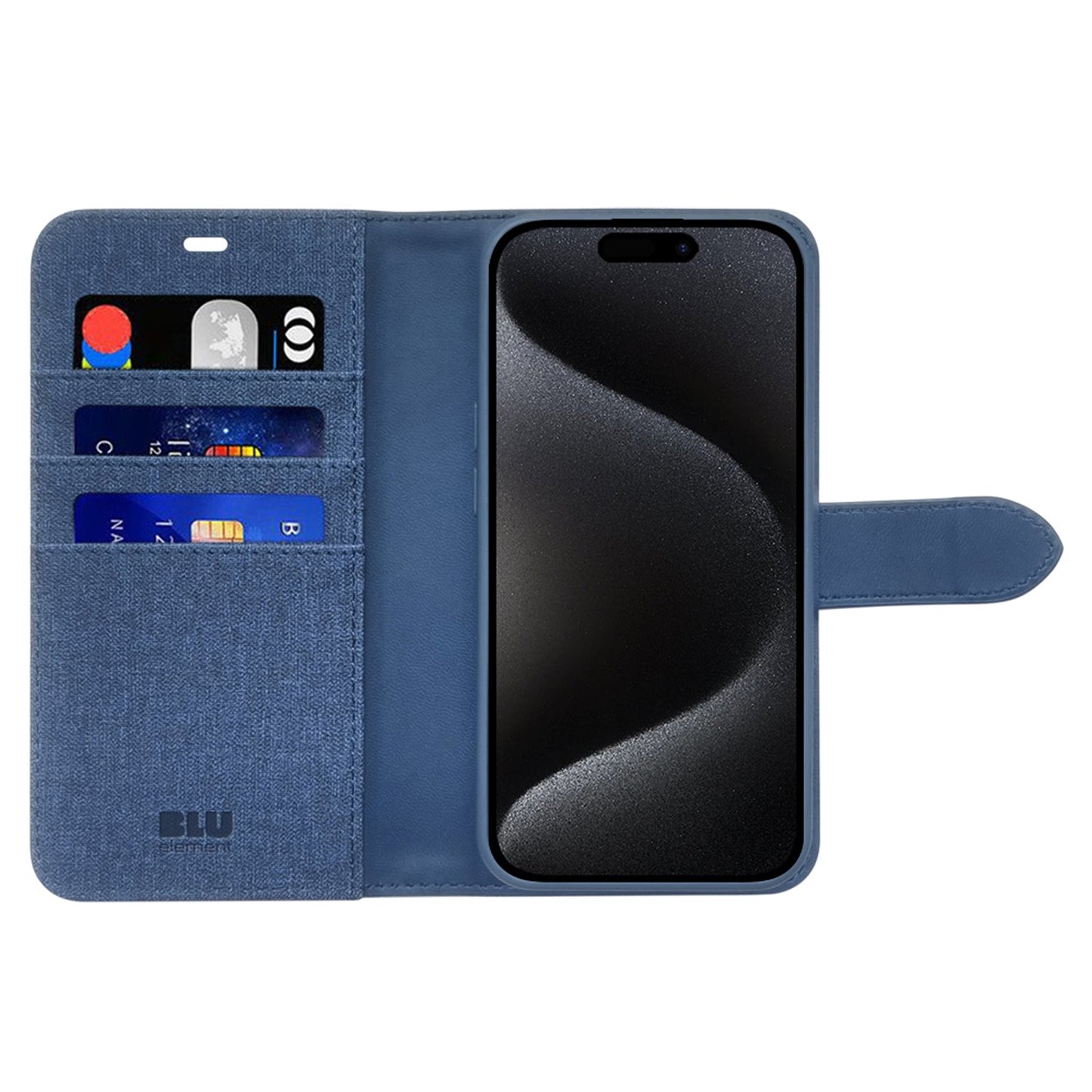 Blu Element Folio 2 in 1 Case Lazuli Blue for iPhone 16