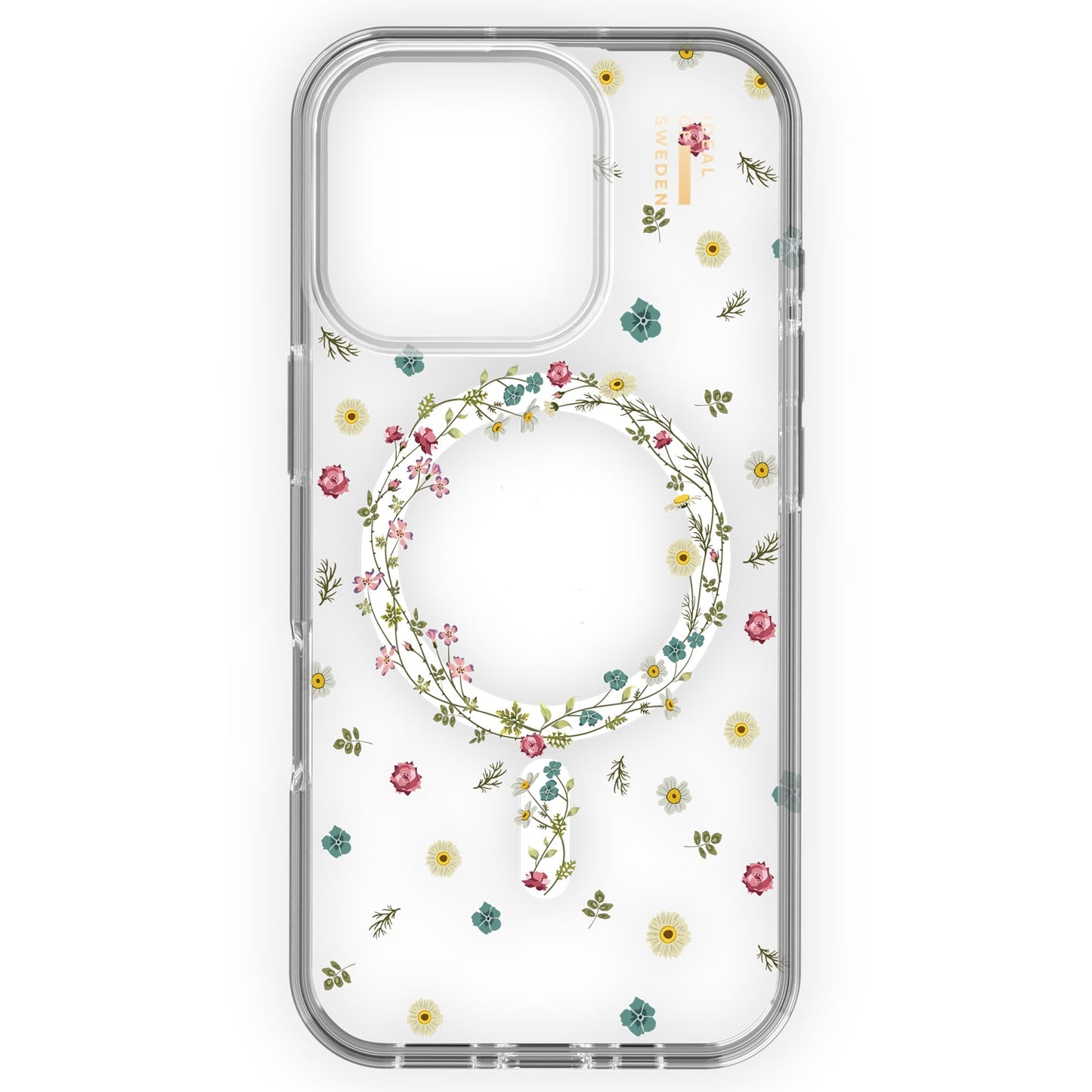 Étui transparent Ideal of Sweden Mid MagSafe Petite Floral pour iPhone 16 Pro Max