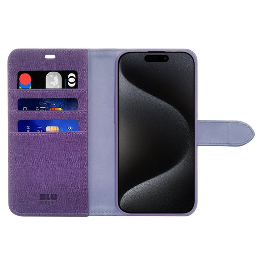 Étui Folio 2 en 1 Blu Element Deep Purple pour iPhone 16 Pro Max