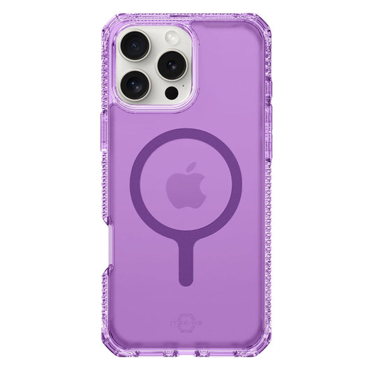 Coque MagSafe Hybrid_R Vapor d'ITSKINS violet clair pour iPhone 16 Pro