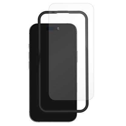 Protecteur d'écran en verre trempé Blu Element avec kit d'installation pour iPhone 16 Plus/15 Plus