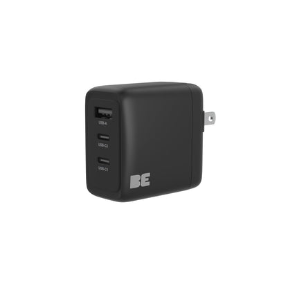 Chargeur mural Blu Element 3 ports 65 W Power Delivery 2 USB-C et USB-A Noir mat