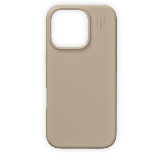 Coque en silicone MagSafe beige Ideal of Sweden pour iPhone 16 Pro