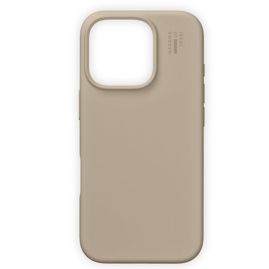 Coque en silicone MagSafe beige Ideal of Sweden pour iPhone 16 Pro Max