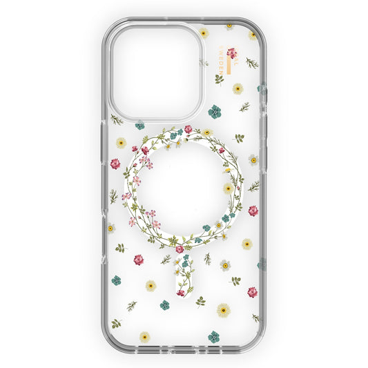 Étui transparent Ideal of Sweden Mid MagSafe Petite Floral pour iPhone 16 Pro