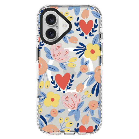 Coque MagSafe Blu Element Chromatic Print Bright Floral pour iPhone 16