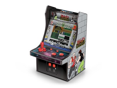 My Arcade Bad Dudes Micro Player - Mini armoire de machine d'arcade rétro de 6,75 pouces 