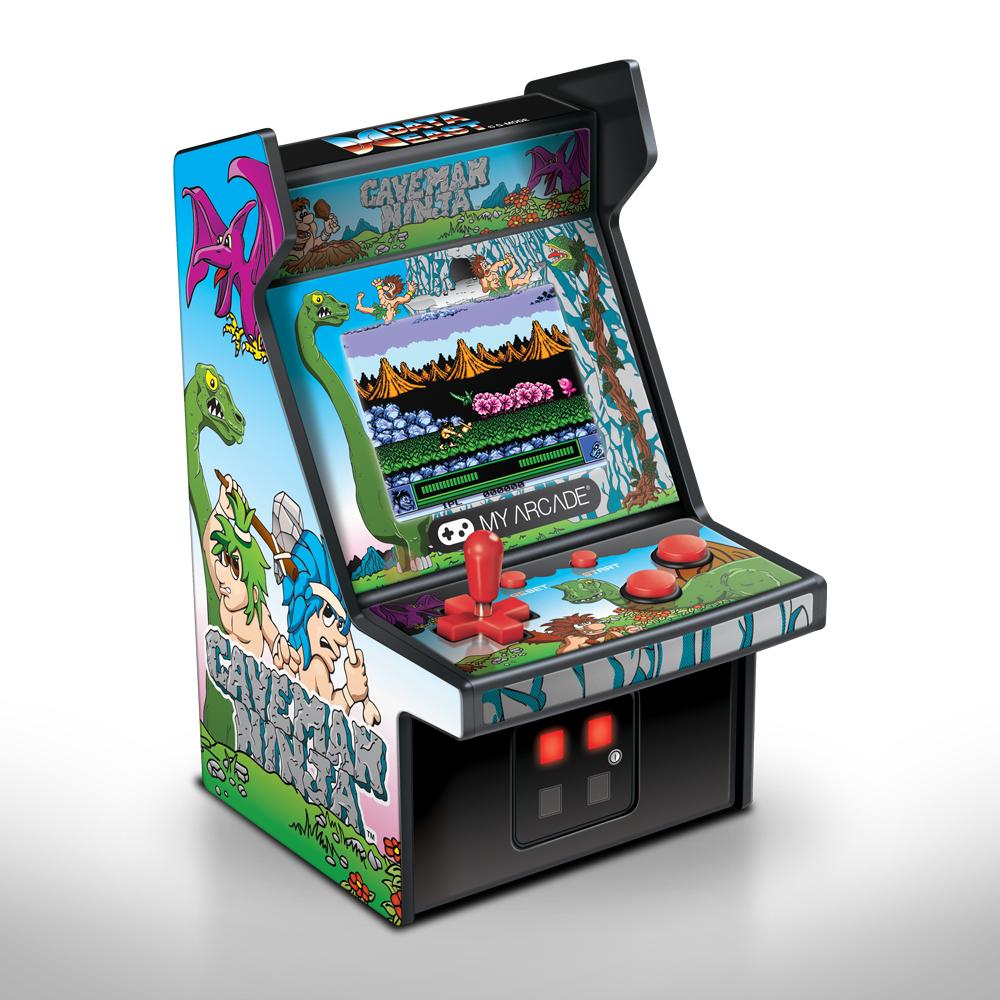 My Arcade Caveman Ninja Micro Player - Mini armoire de machine d'arcade rétro de 6,75 pouces